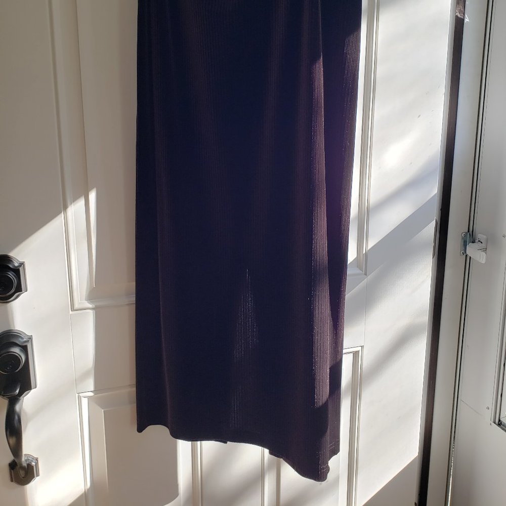 Chocolate Brown Velvet-feel Skirt
